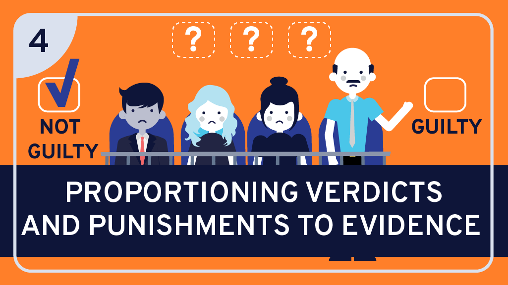 Proportioning Verdicts and Punishments to Evidence